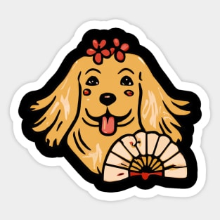 Golden Retriever Geisha Dog Lover Terrier Sticker